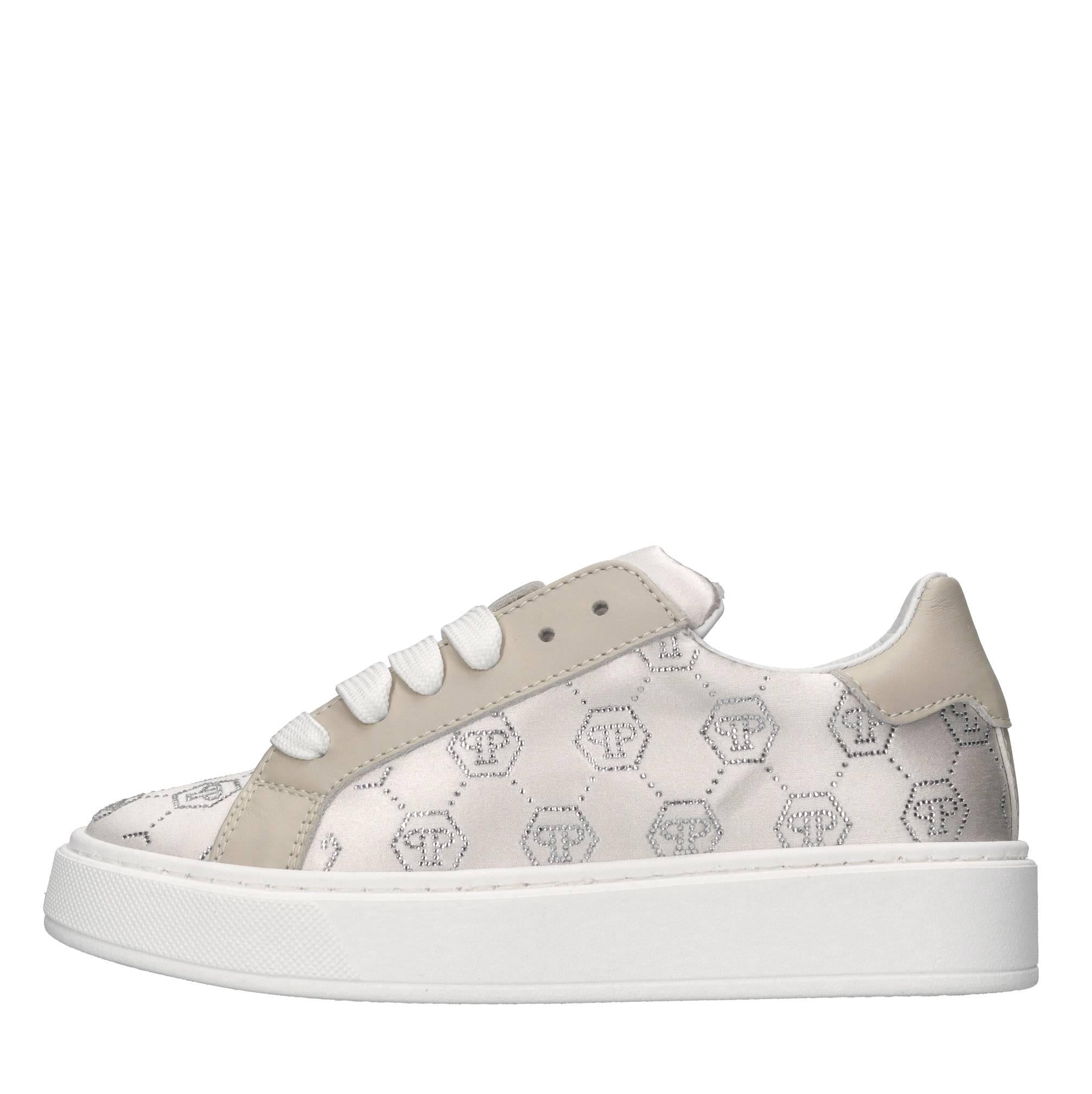 Sneakers in raso e strass 