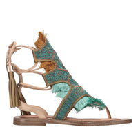 Sandali flat infradito in pelle 