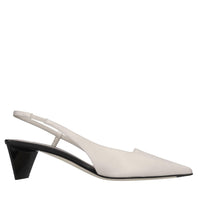 Décolléte slingback in pelle 