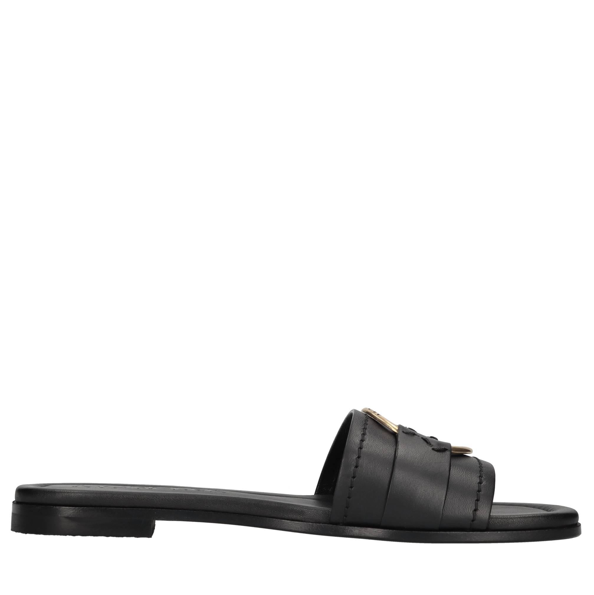Mules in pelle 
