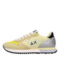 Sneakers in camoscio e tessuto 