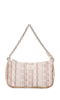 Borsa in tessuto e pelle 