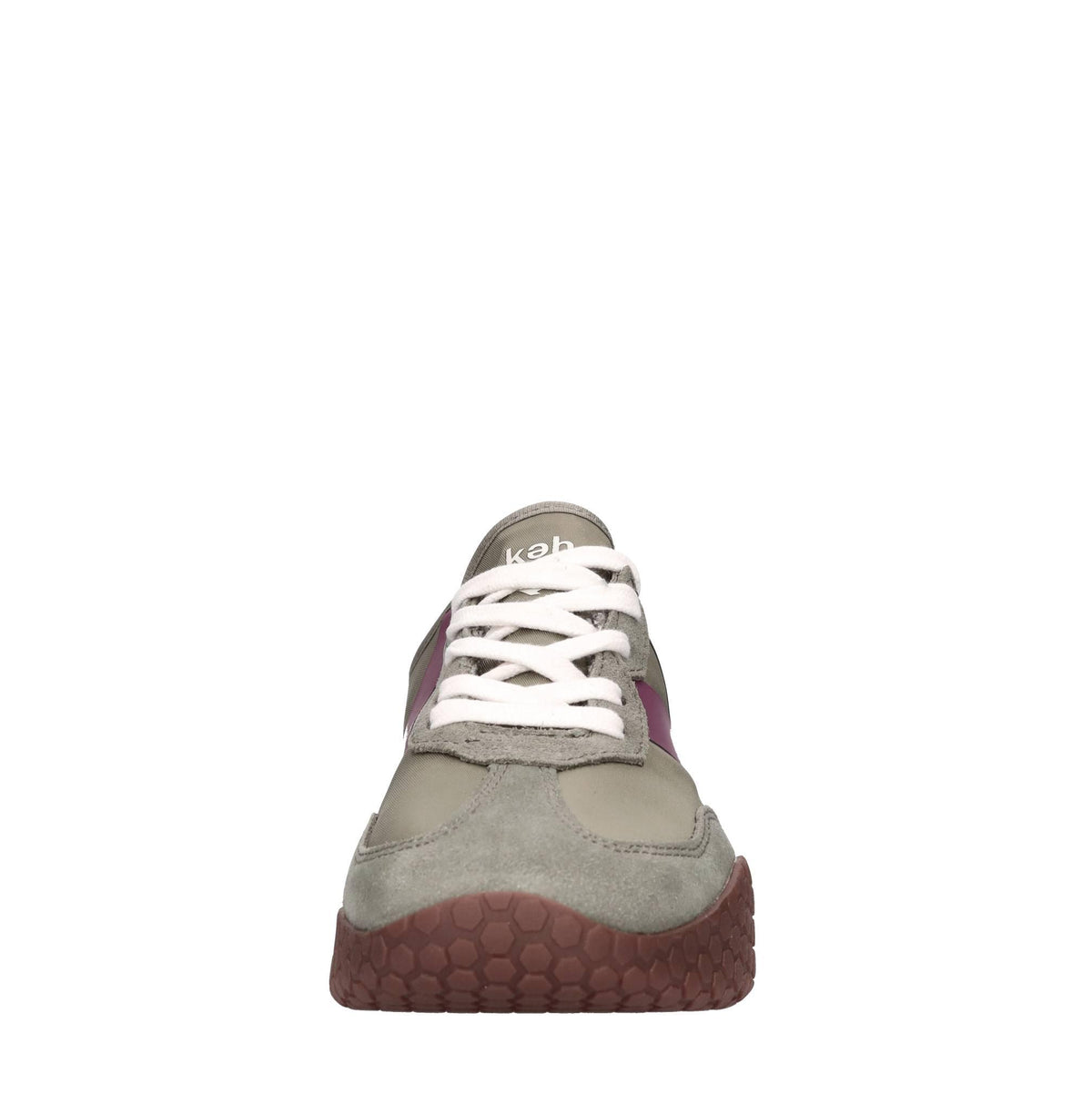 Sneakers in camoscio e tessuto 