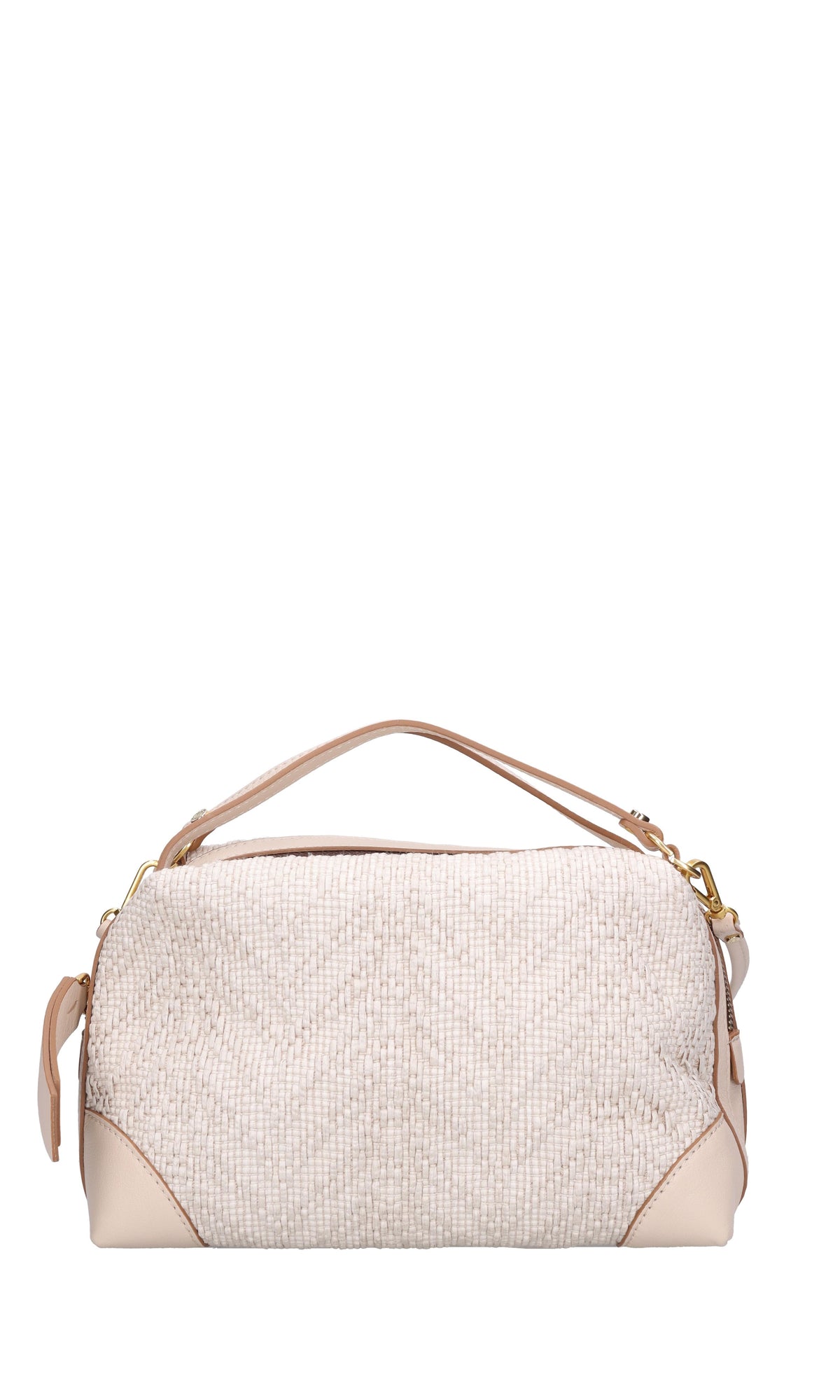 Borsa in tessuto e pelle 