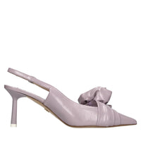 Décolleté slingback in pelle 