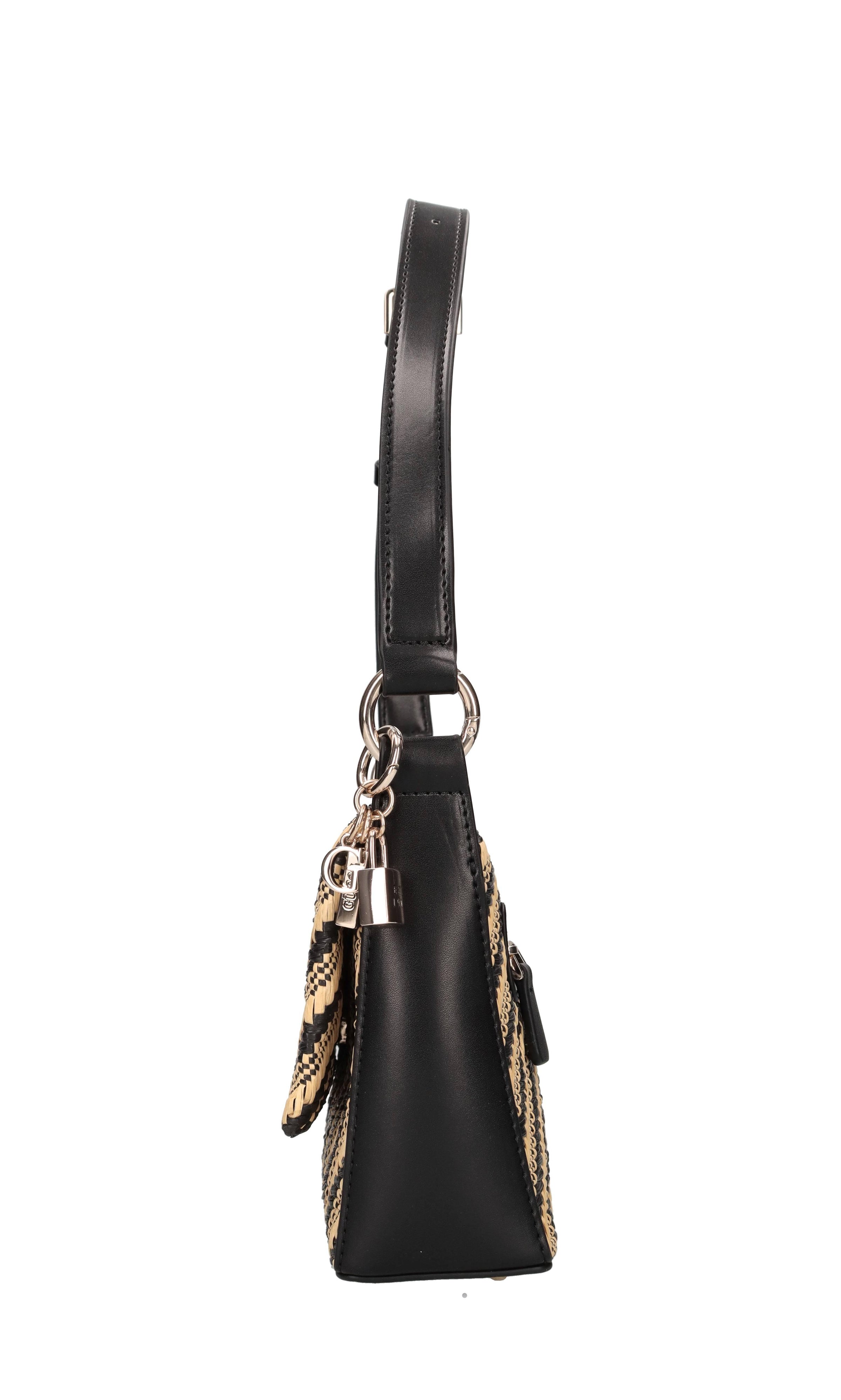 Borsa in ecopelle e rafia 