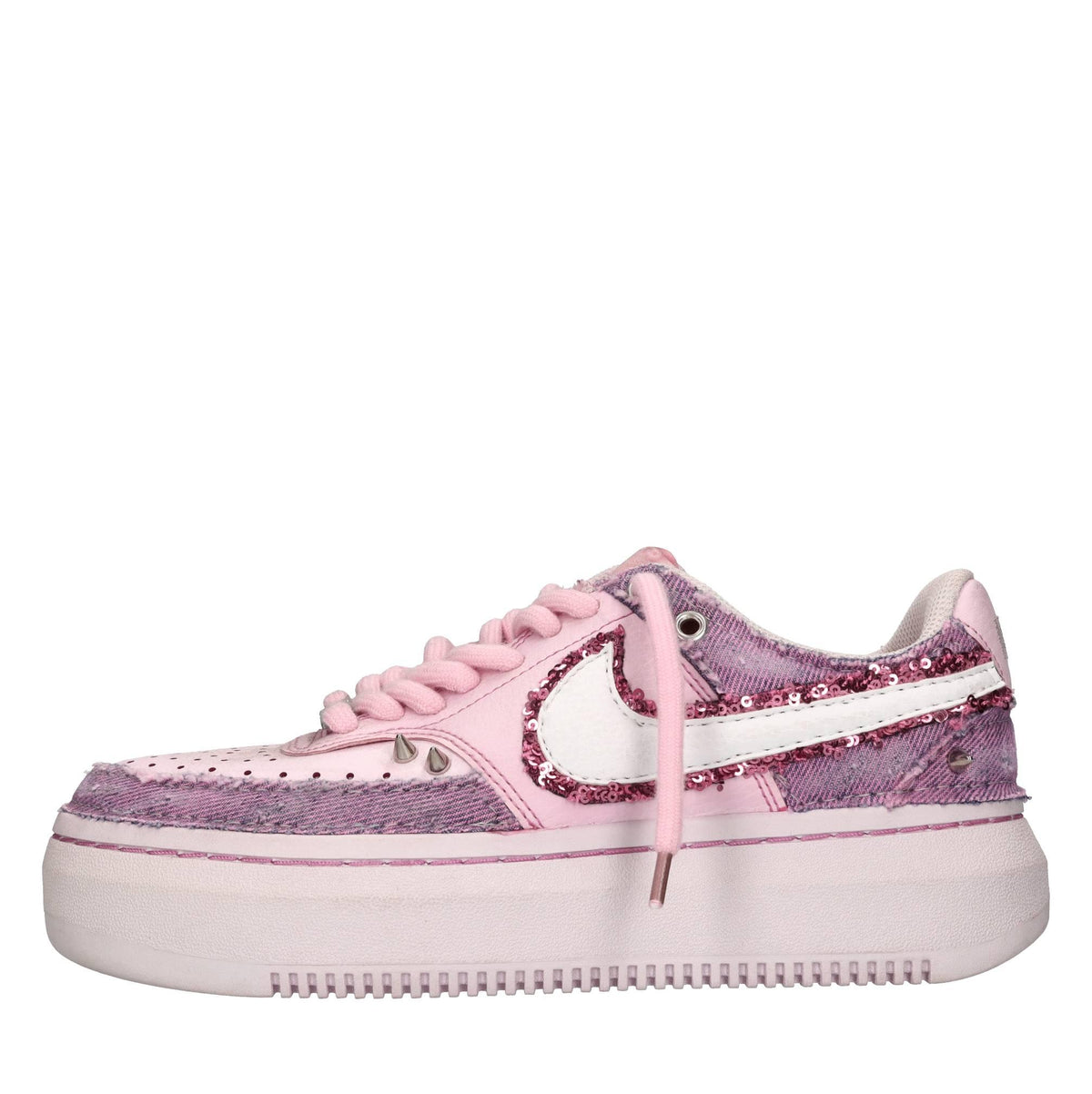 Sneakers in ecopelle e tessuto 