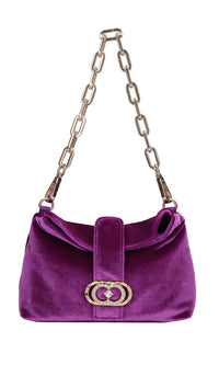 Borsa Night Edition in velluto 
