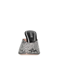Mules Paris 105 in raso e strass 