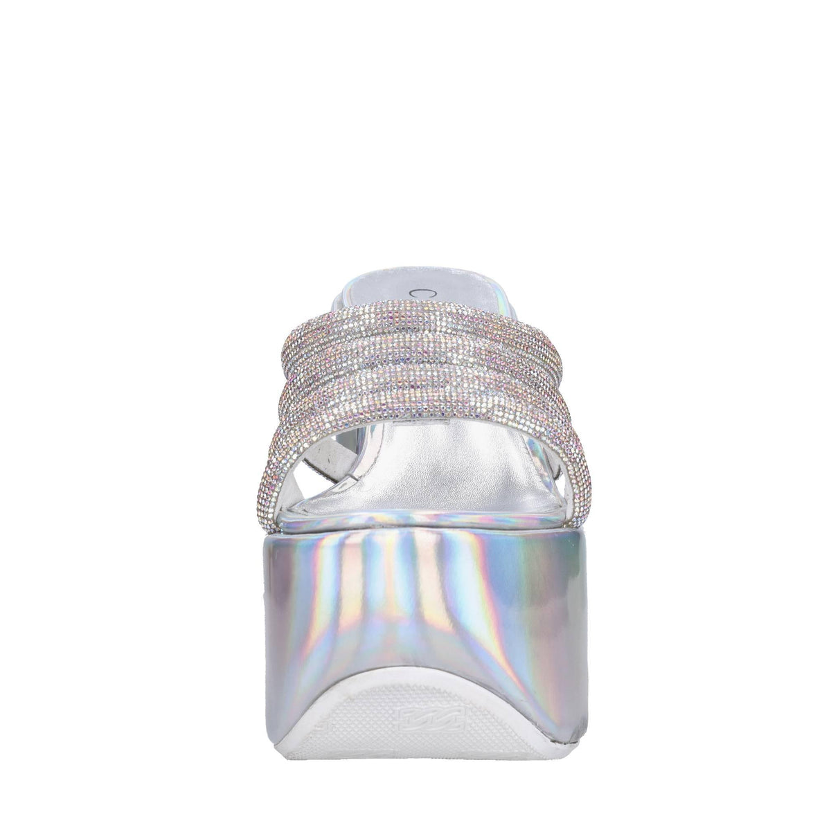 Zeppe in pelle e strass 