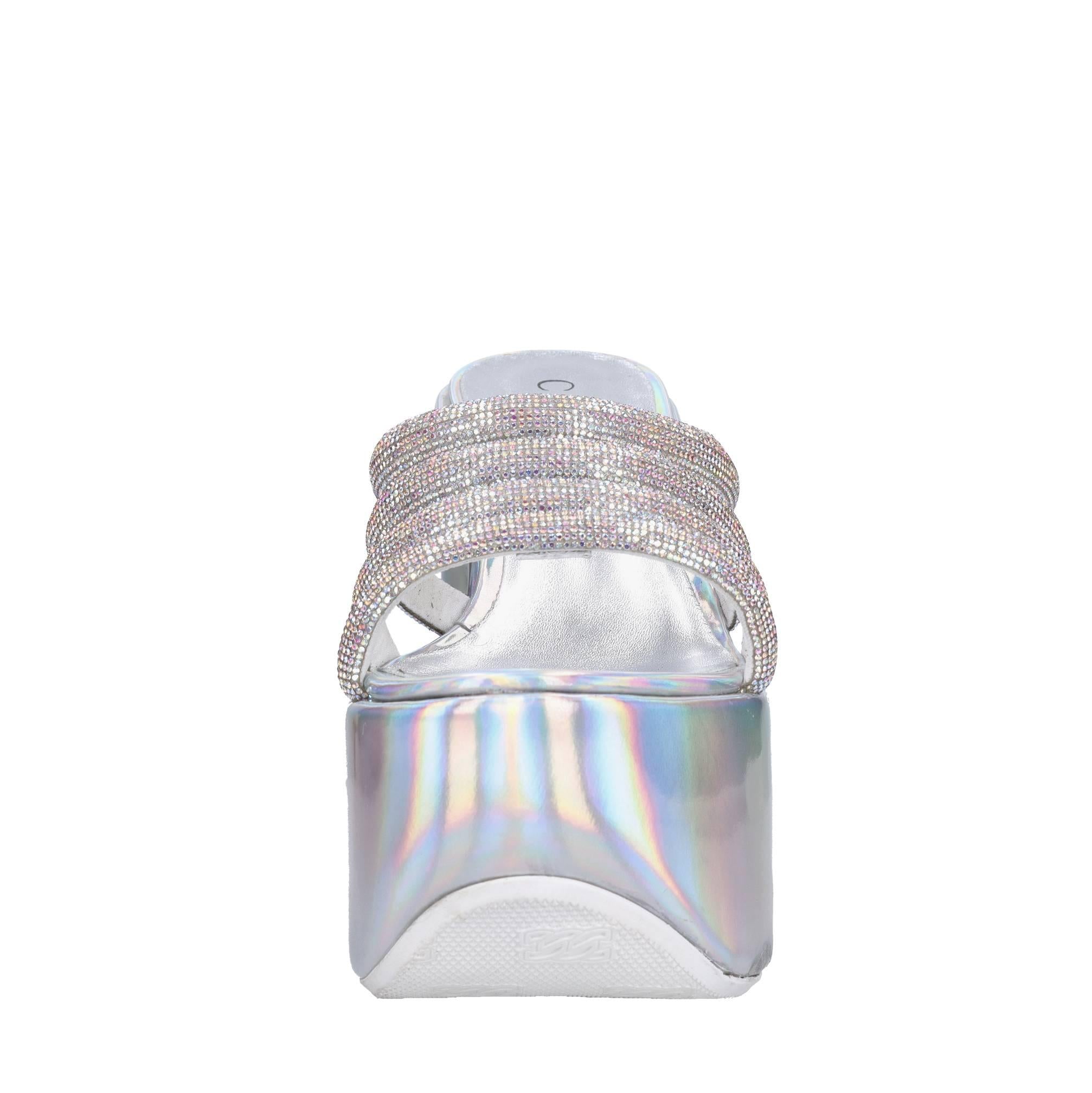 Zeppe in pelle e strass 