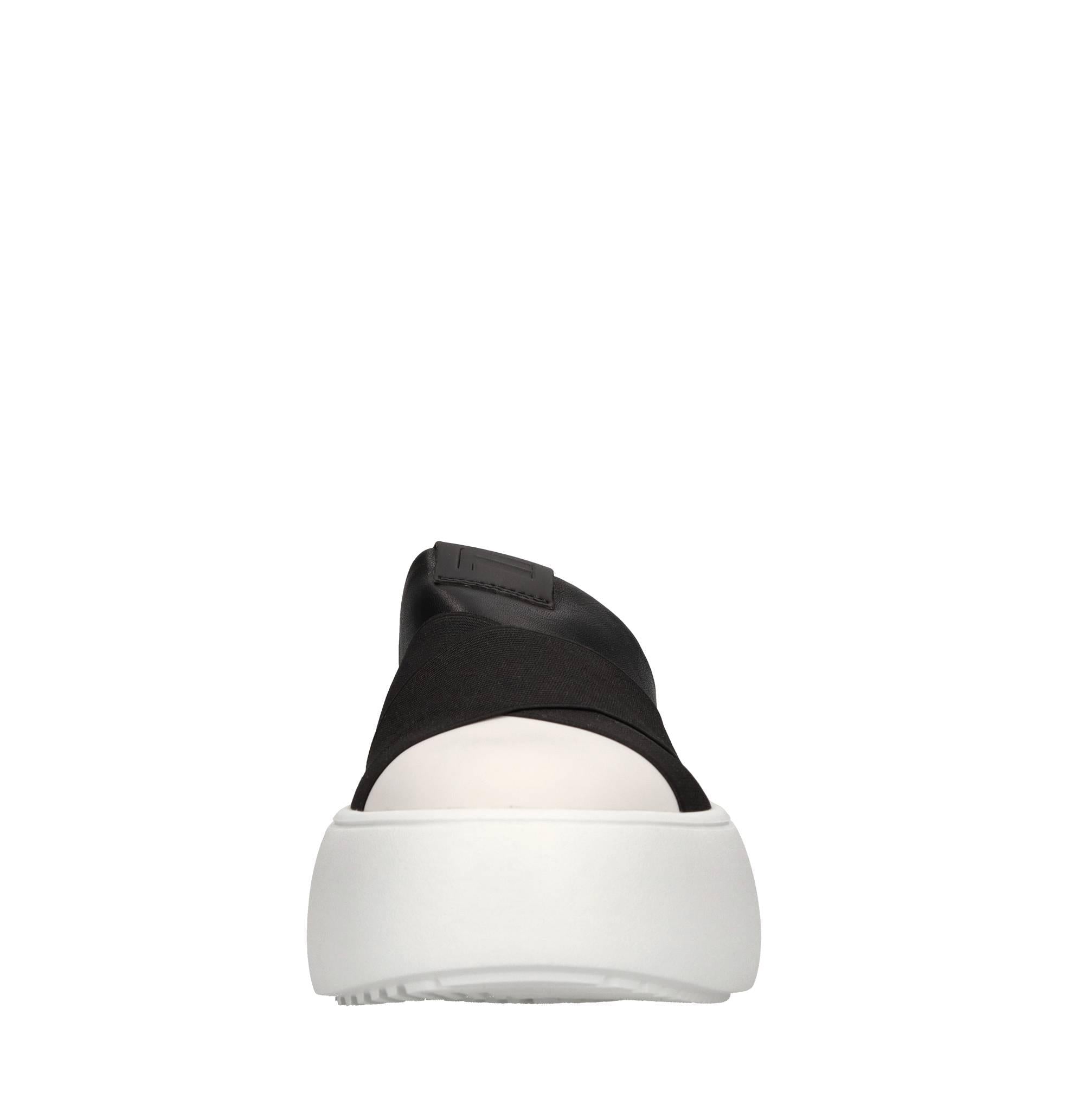 Mules in ecopelle e tessuto elasticizzato 