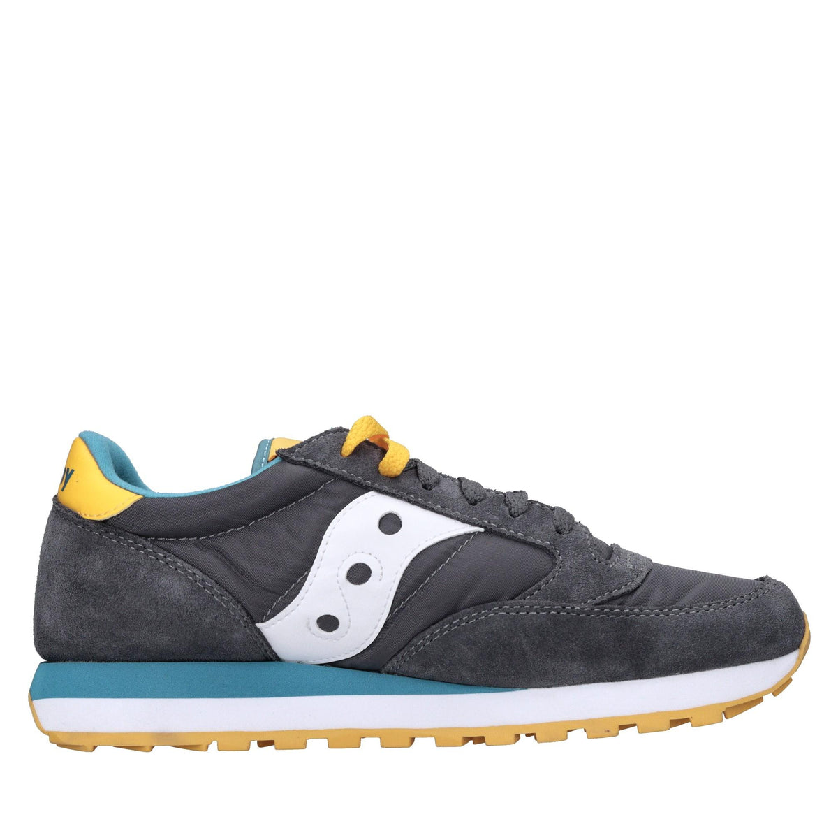 Sneakers in camoscio e tessuto 
