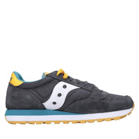 Sneakers in camoscio e tessuto 