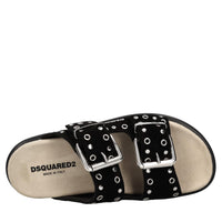Mules in camoscio e borchie 