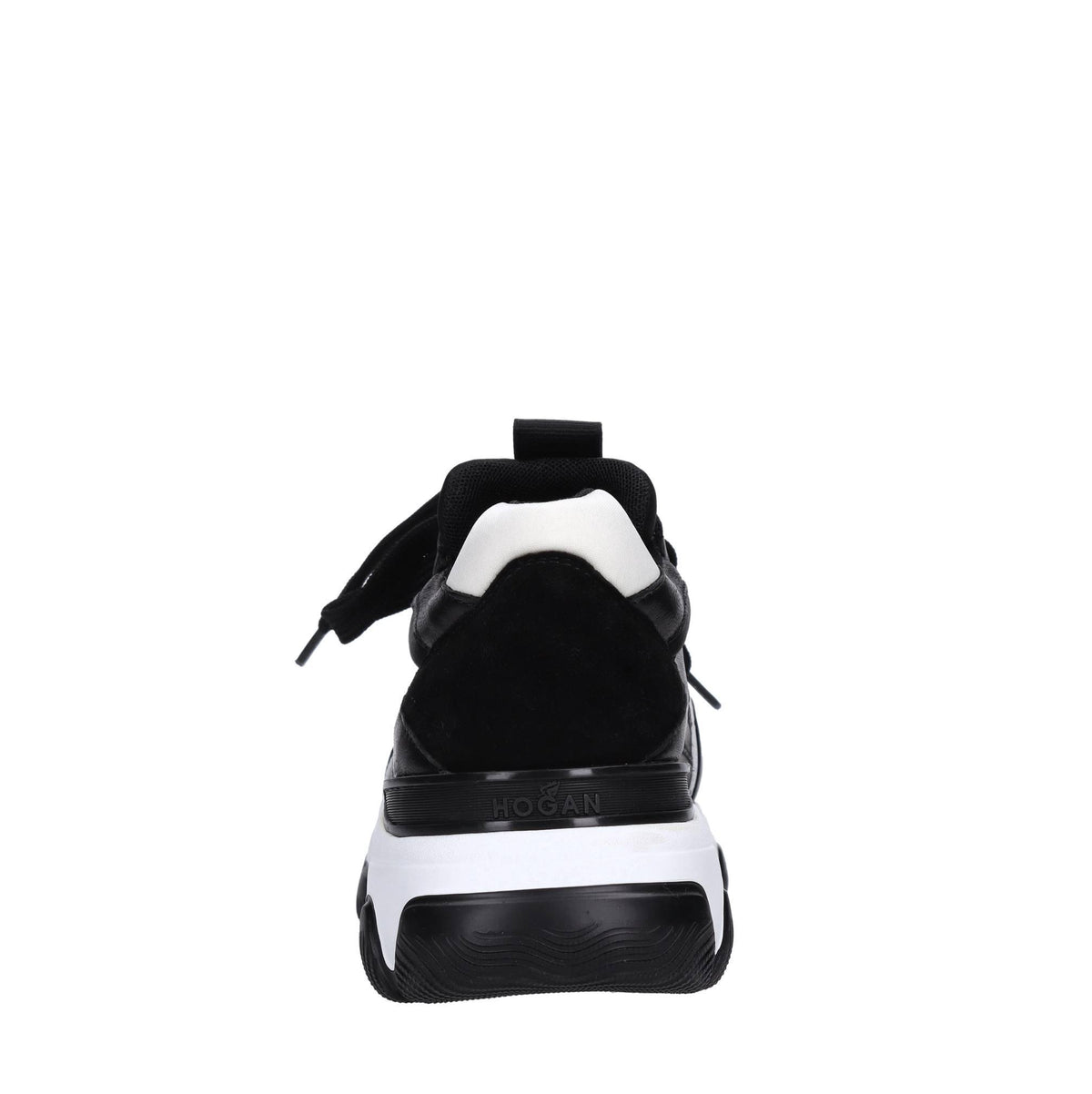 Sneakers in pelle e tessuto 
