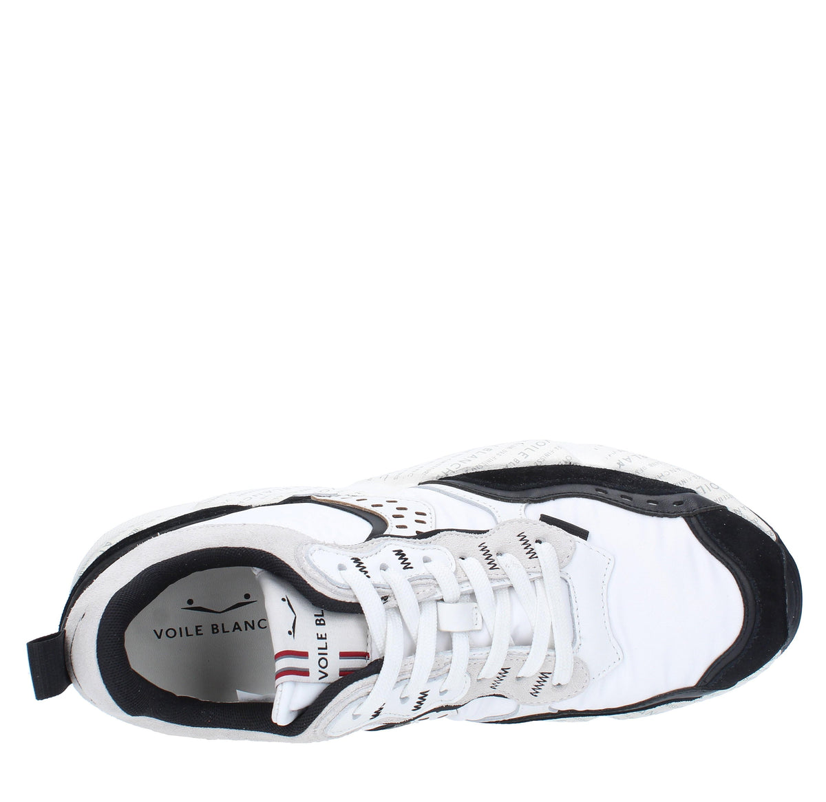 Sneakers in camoscio pelle e tessuto 