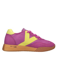 Sneakers in camoscio ecopelle e tessuto<BR/> 