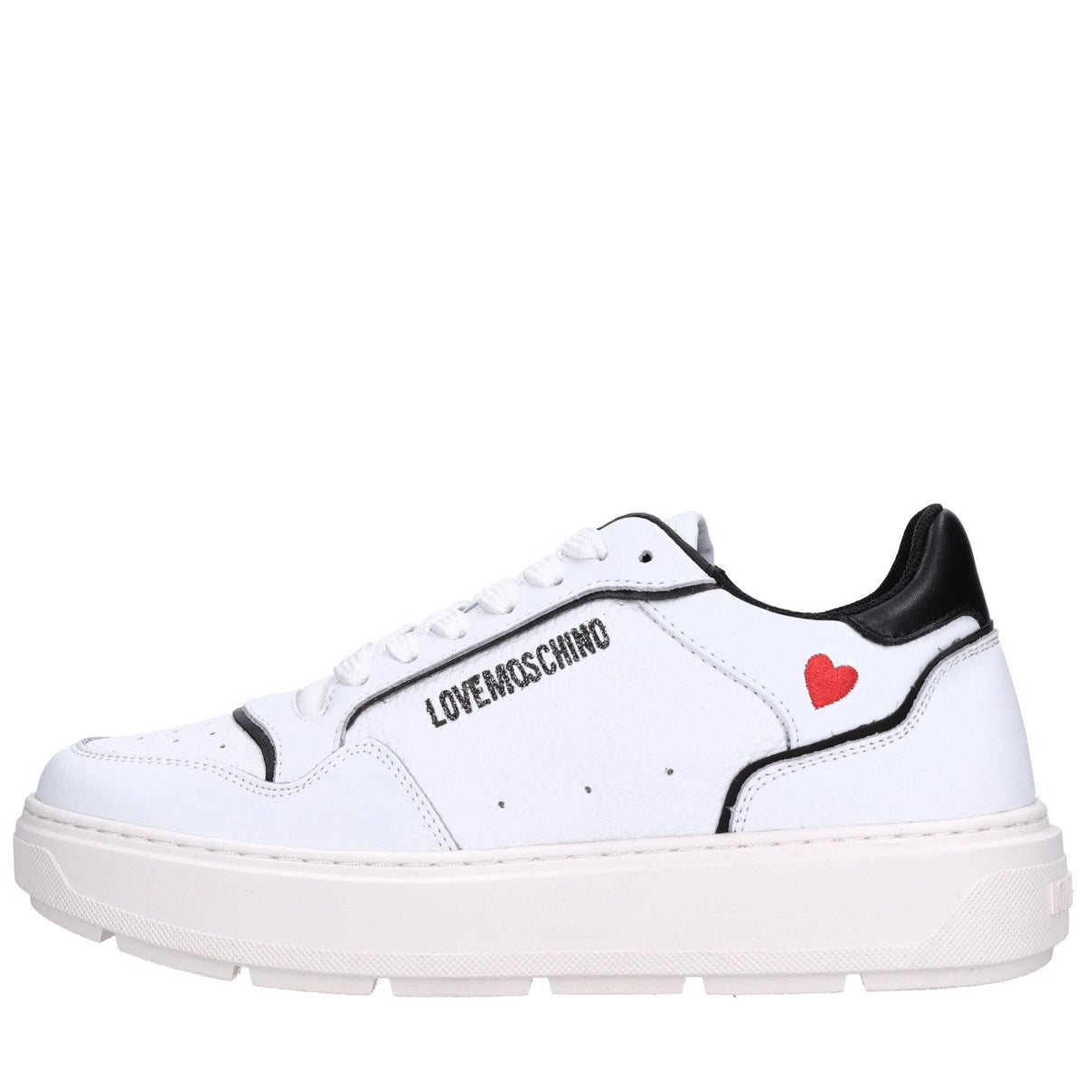 Sneakers in pelle e tessuto 