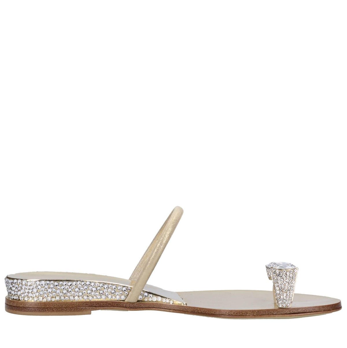 Mules in pelle e Swarovski 