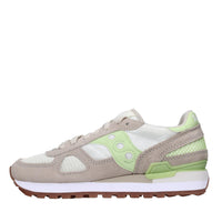 Sneakers in camoscio e tessuto 