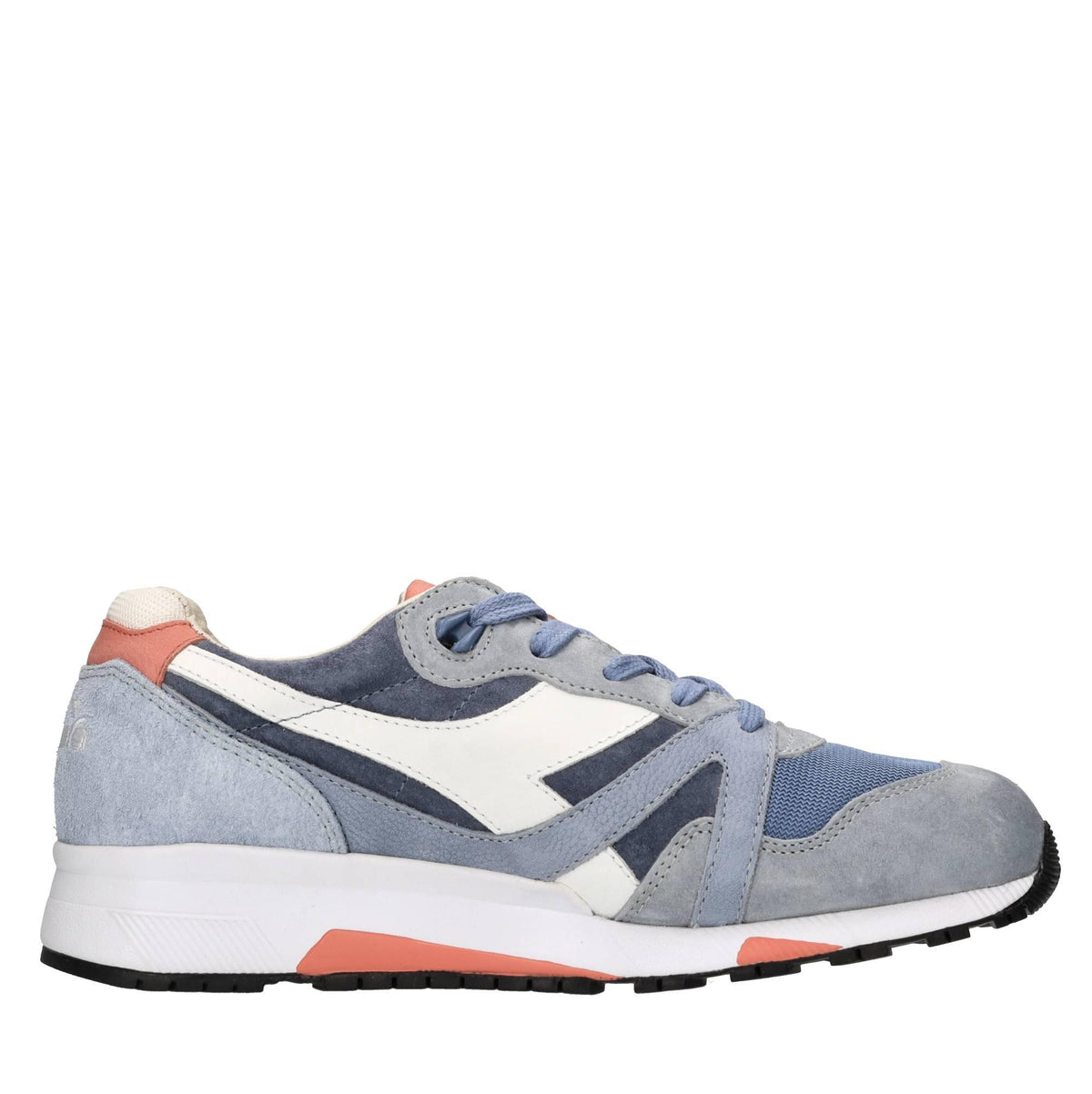 Sneakers in pelle,camoscio e tessuto 