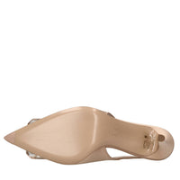 Décolleté slingback modello JAIPUR in raso e pelle 