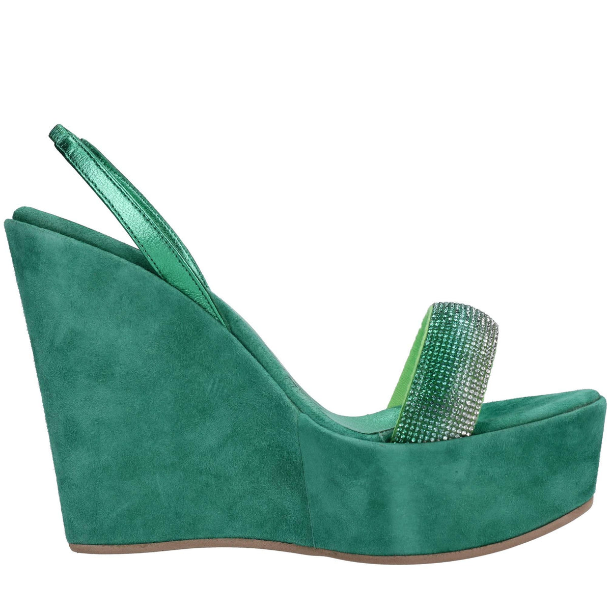 Sandali in ecopelle e strass 