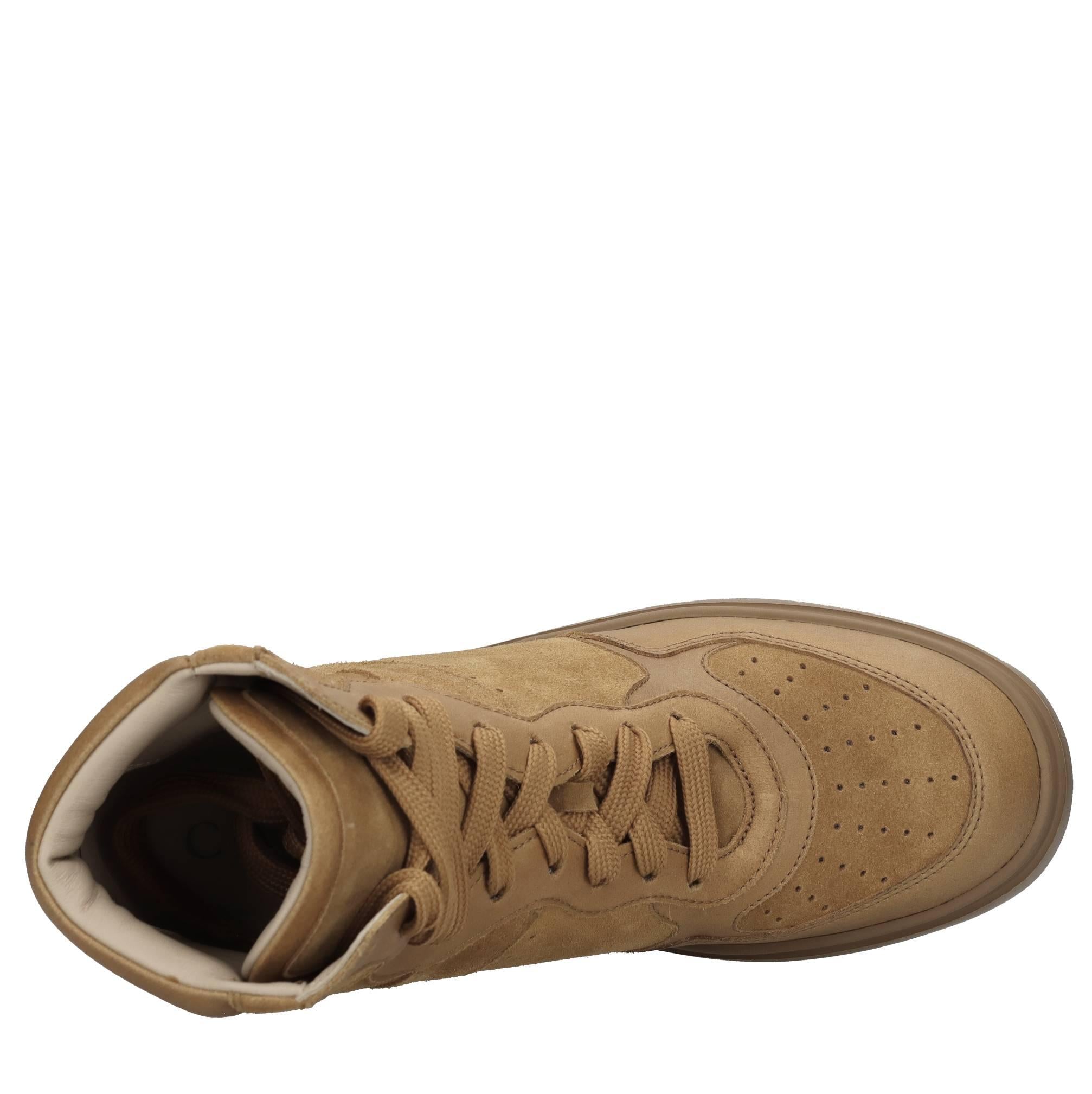 Sneakers alte in camoscio 