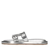 CASADEI Sandali flat in pelle ed ecopelle