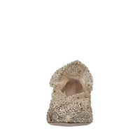 Décolleté slingback in tulle e strass 