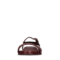 Sandali flat in pelle 