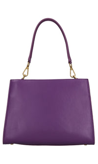 Borsa irregular med. in pelle e camoscio 