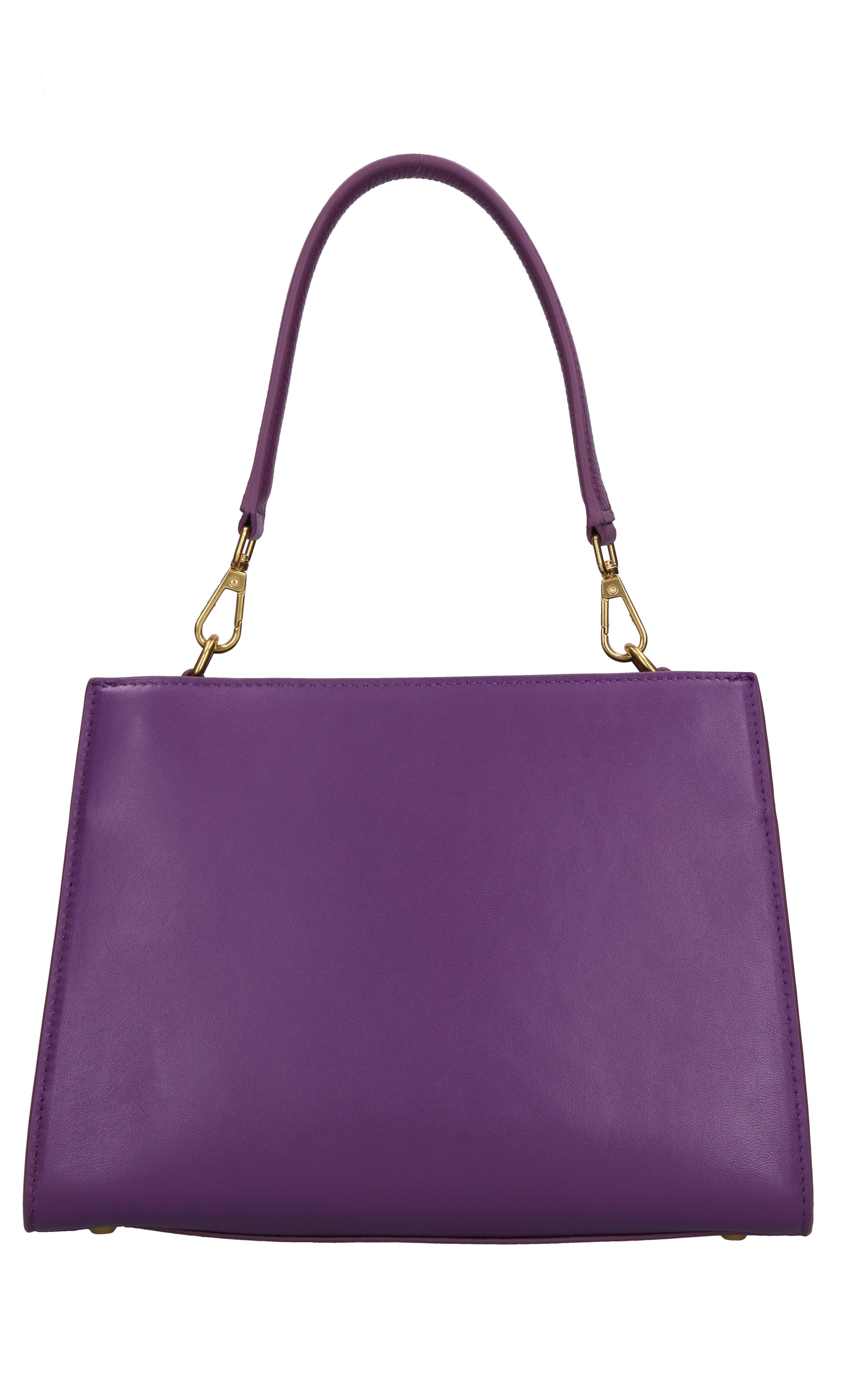 Borsa irregular med. in pelle e camoscio 