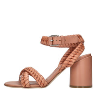 Sandali in pelle e pvc 