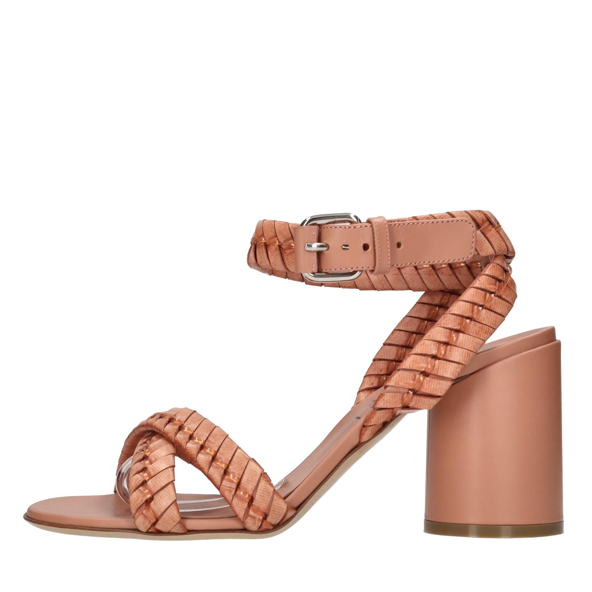 Sandali in pelle e pvc 