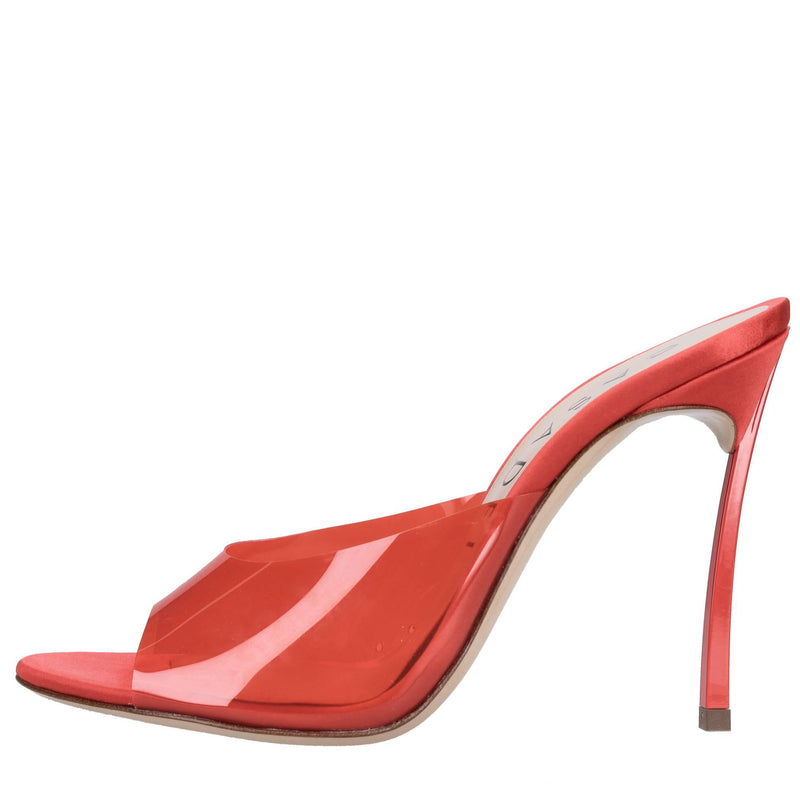 Mules Blade in plexi e raso 