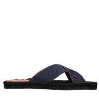 Mules in tessuto zig zag 