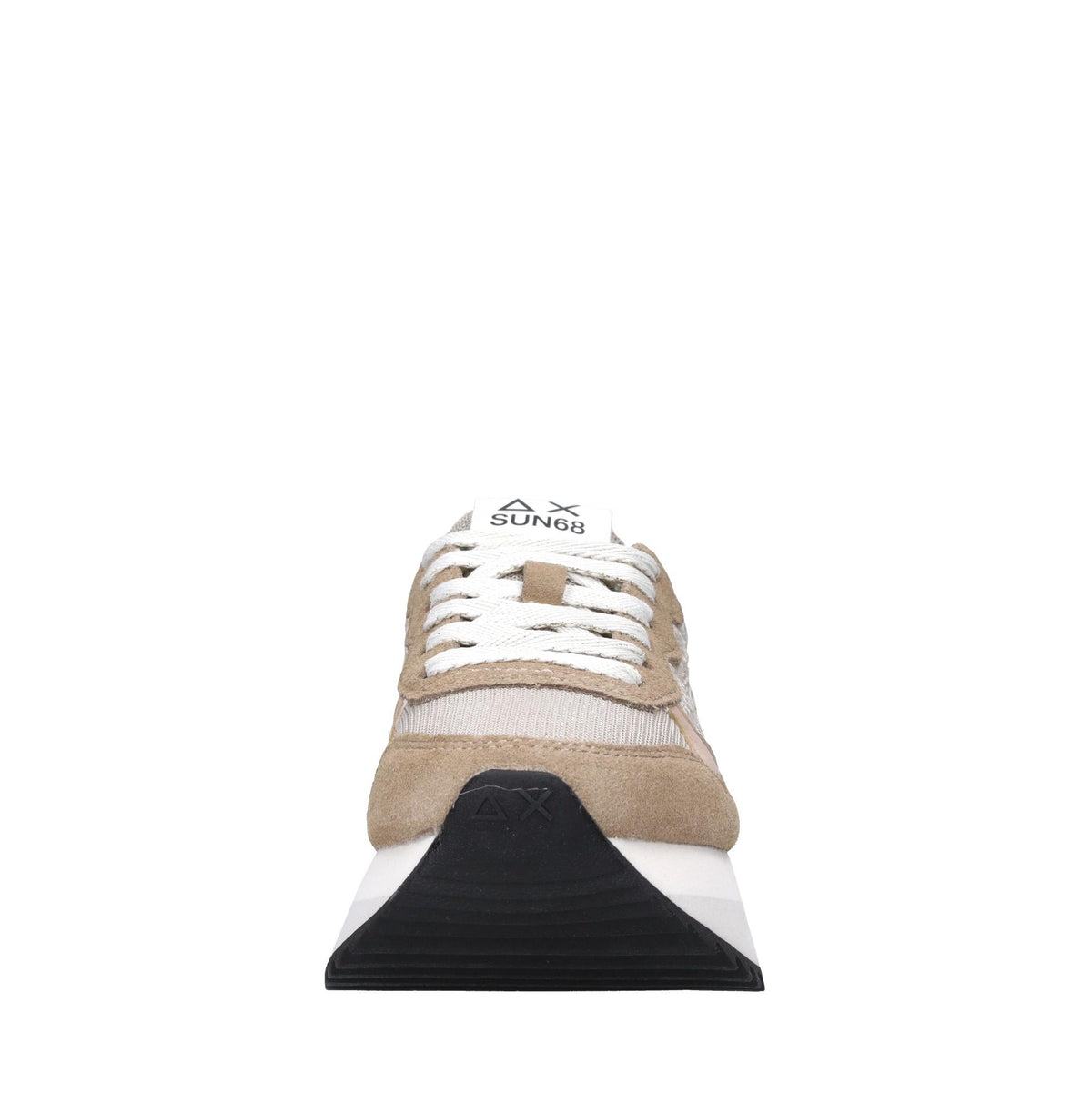 Sneakers in camoscio e tessuto 