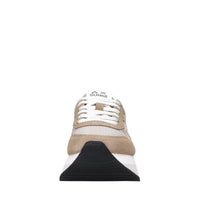 Sneakers in camoscio e tessuto 