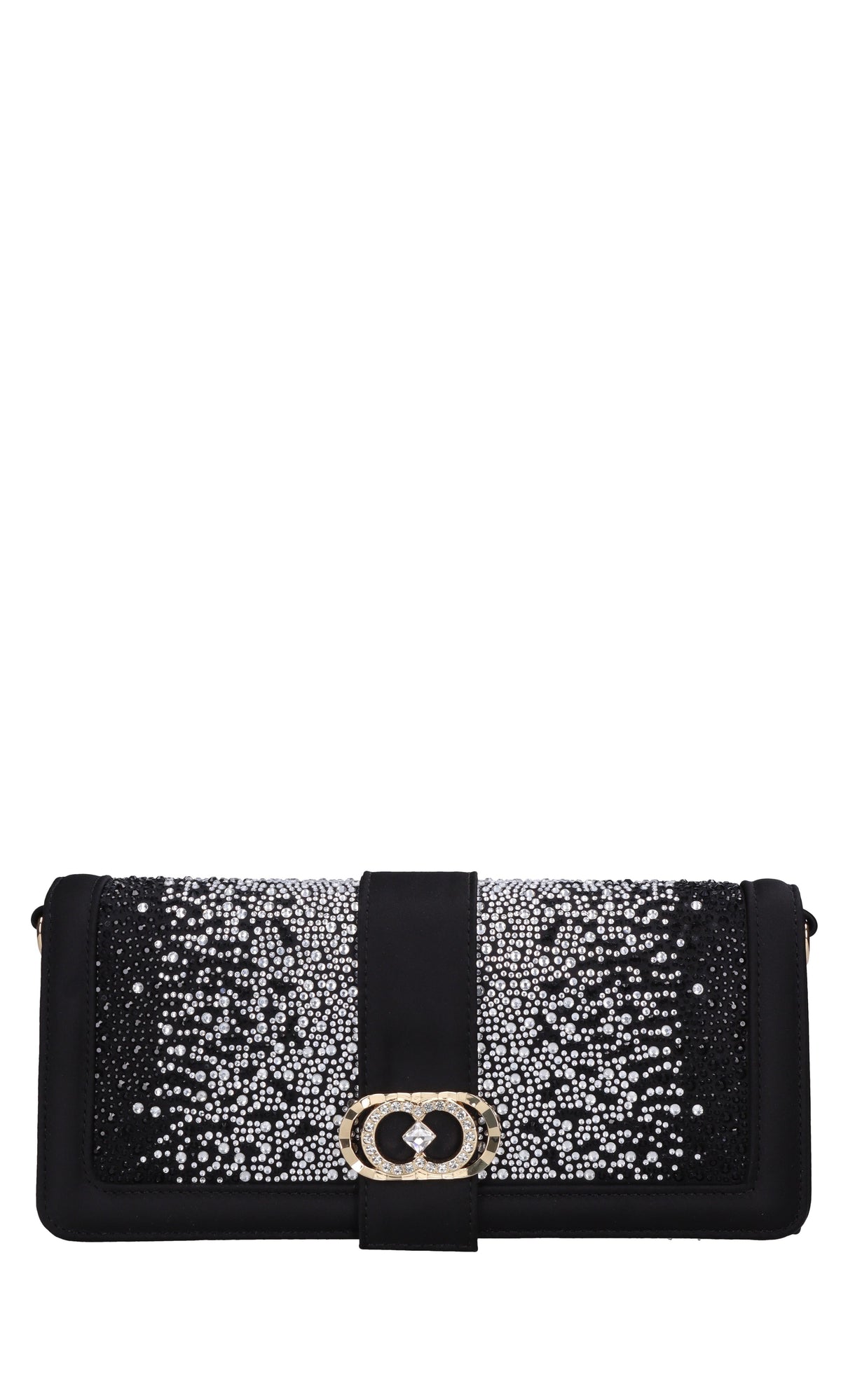 Borsa Night Edition in raso e strass 