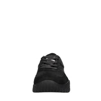 Sneakers in camoscio ecopelle e tessuto 