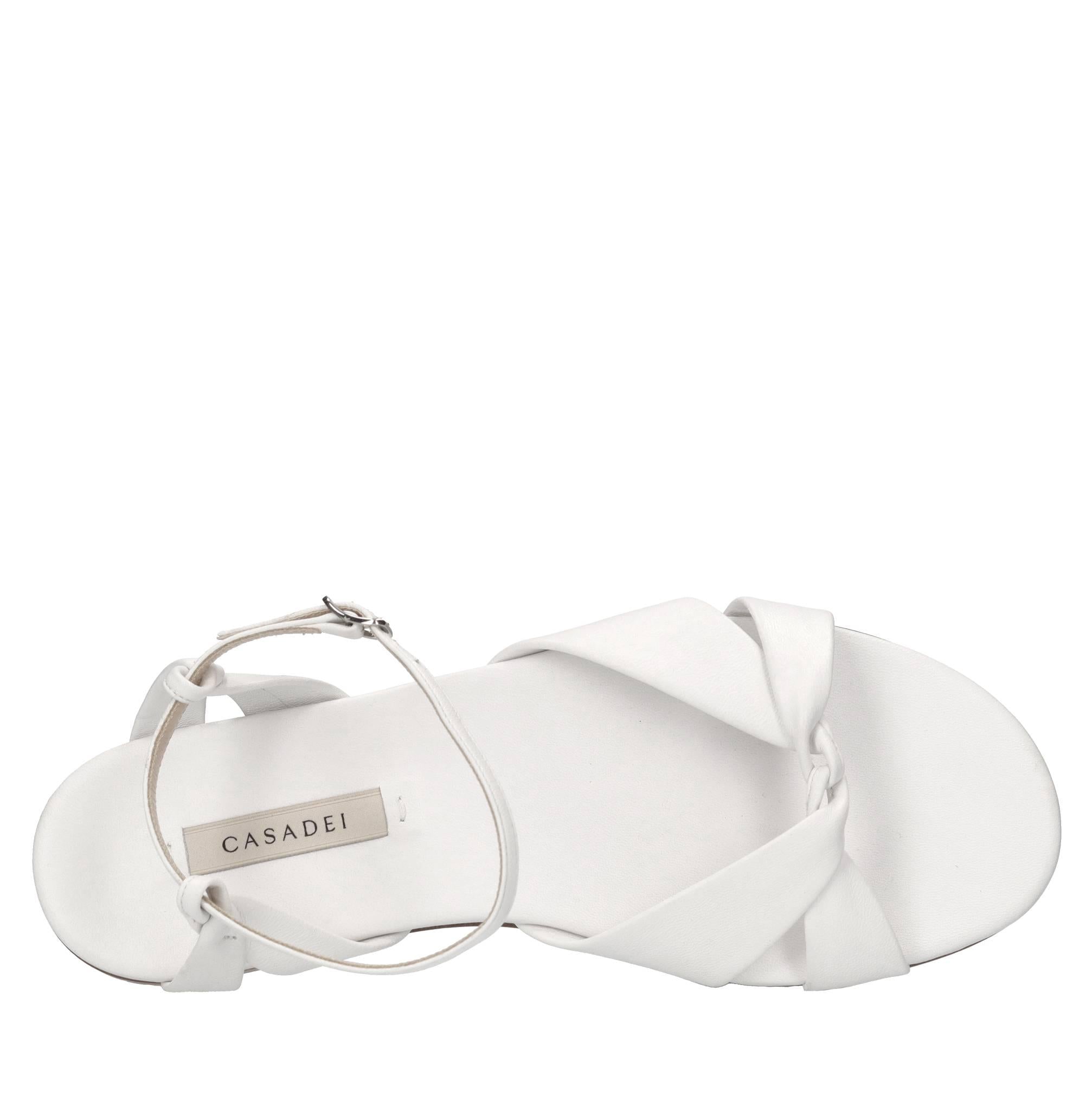 Sandali flat Minorca in pelle 
