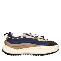Sneakers in camoscio,pelle e tessuto 