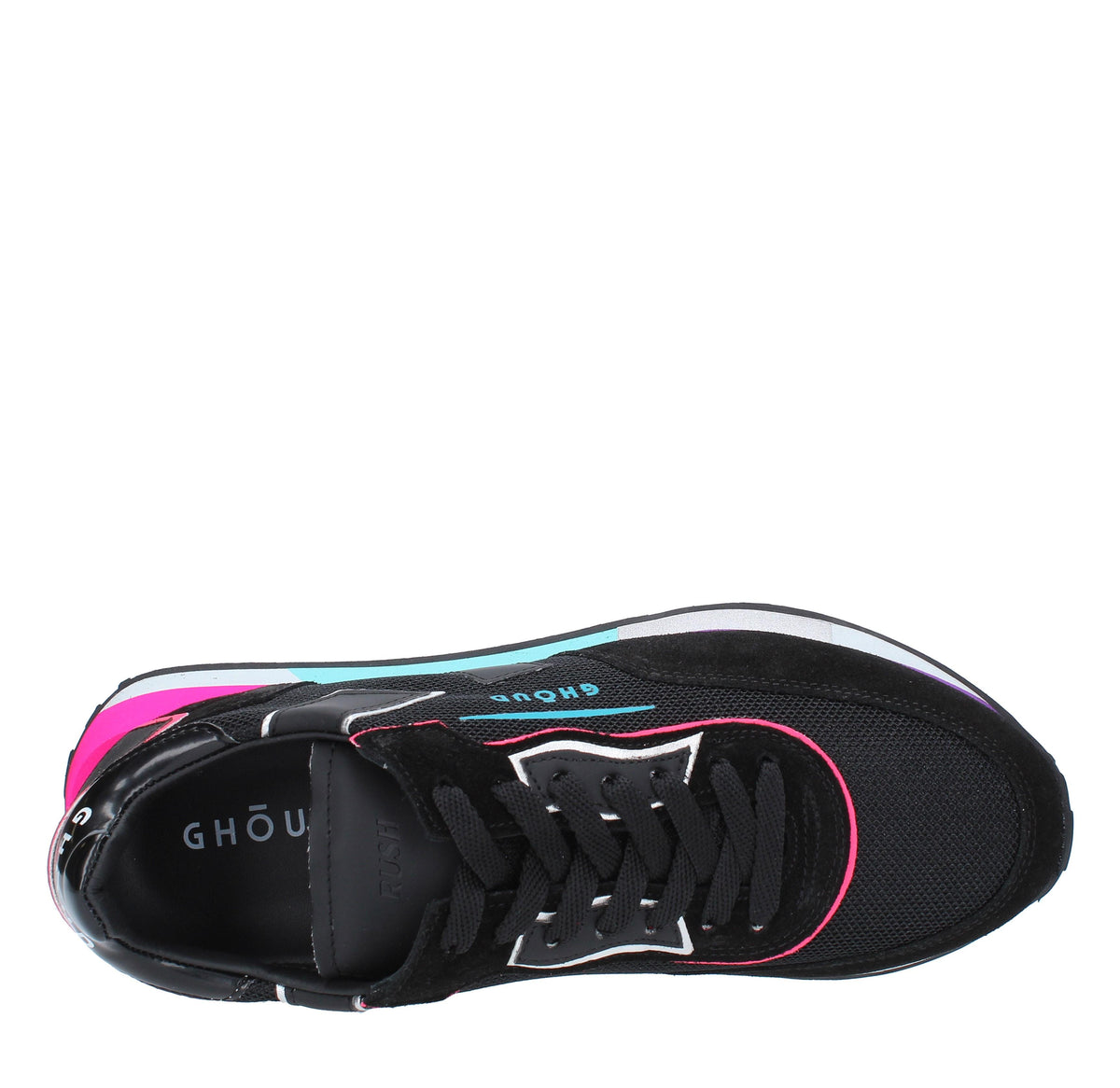 Sneakers in camoscio,tessuto e pelle 