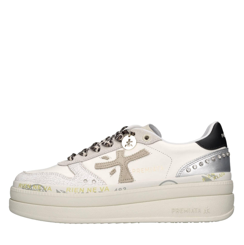 Sneakers in pelle ecopelle 