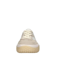 Sneakers in camoscio e tessuto 