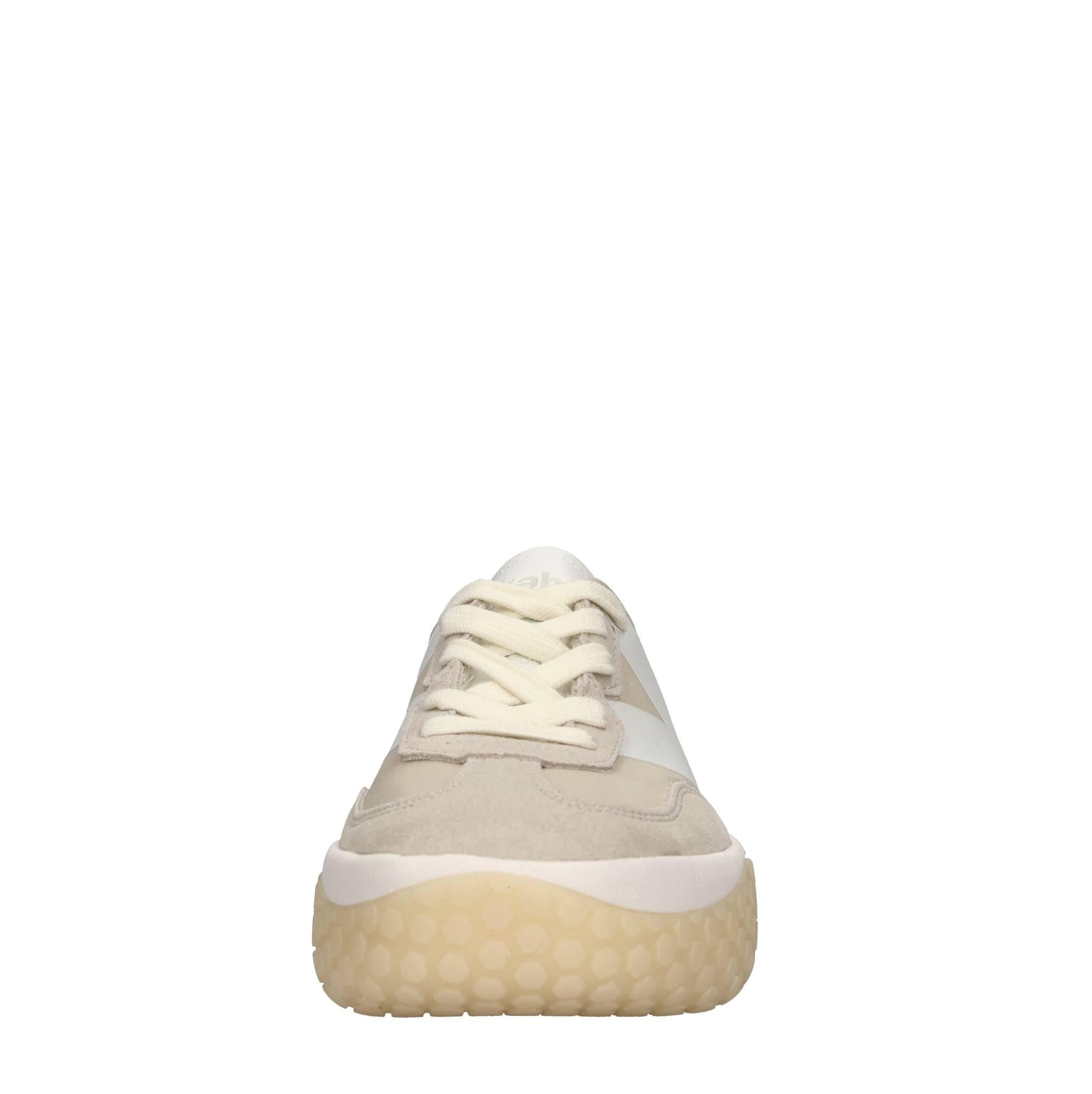 Sneakers in camoscio e tessuto 
