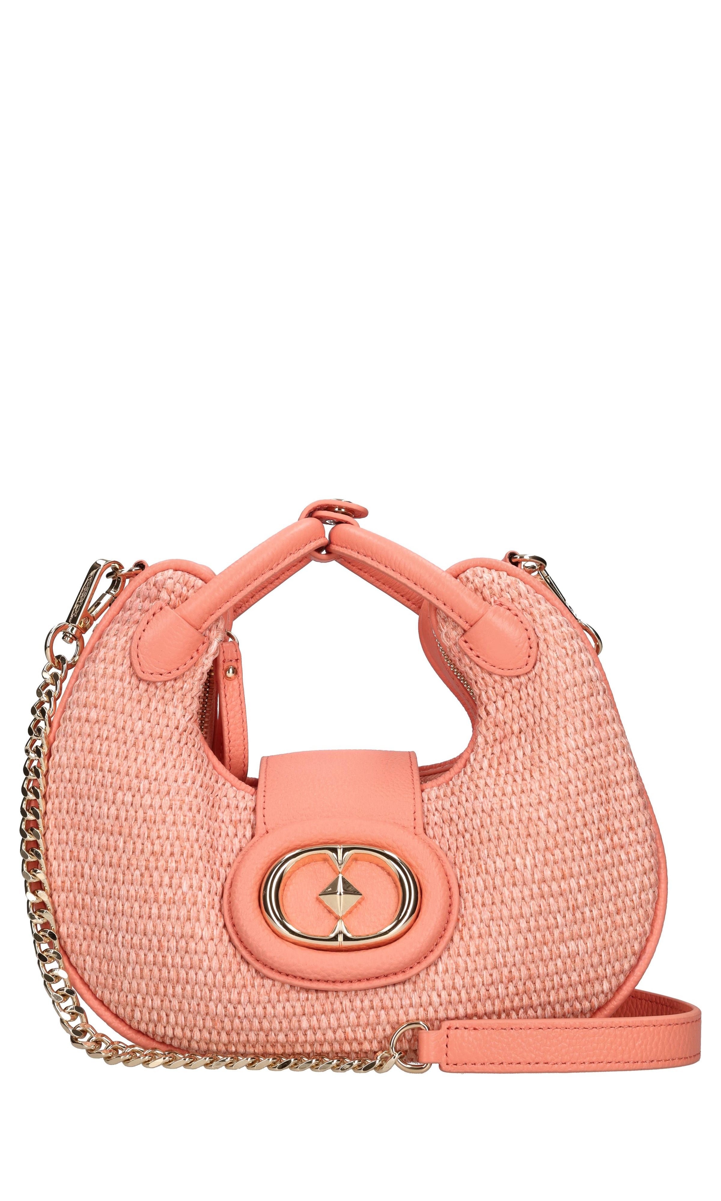 Borsa modello ROMANTIC in rafia e pelle 