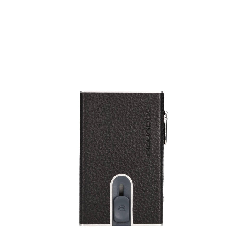 Portafoglio e porta carte di credito in pelle 
